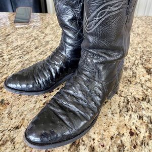 Men’s Justin 7.5 D Full Quill Ostrich boots